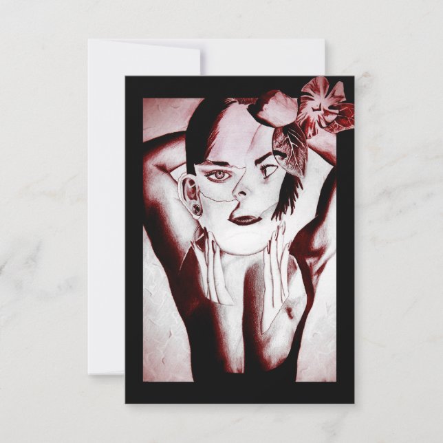 sköld skönhet inbjudningar (Framsida)