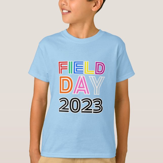 Skoldag i fält Idrott 2025 Teambesättningsstyrka T Shirt (Framsida)