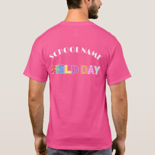 Skoldag i fält Idrott 2025 Teambesättningsstyrka T Shirt