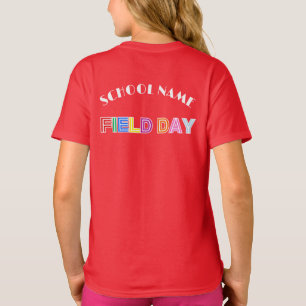 Skoldag i fält Idrott 2025 Teambesättningsstyrka T Shirt