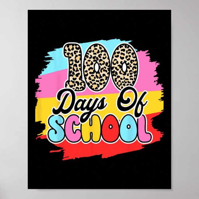 Skoldagar 100 dagar smartare 100-dagarsdag i skola poster (Framsidan)