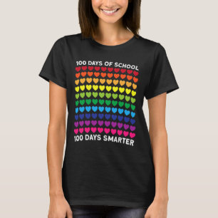 Skoldagar 100 dagar Smarter Heart Kärlek Boy Gir T Shirt