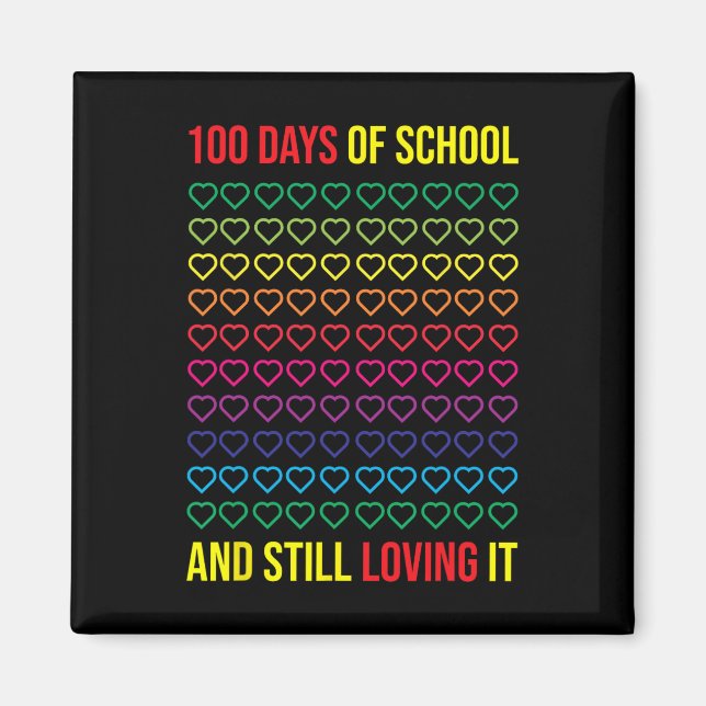Skoldagar och fortfarande 100 dagar. magnet (Framsidan)