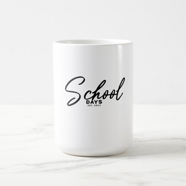 Skoldagar Tillbaka till skolan Design Kaffemugg (Center)