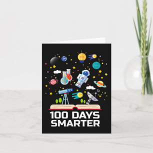 Skoldagen 100 dagar Smartare Bokar Space Älskare G Kort