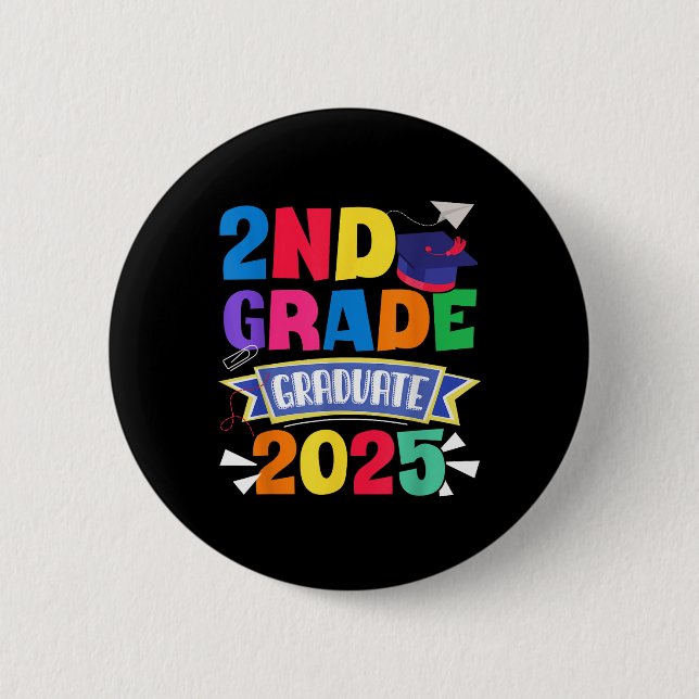 Skoldagen 2:a Klass Student 2025 andra dagen Knapp (Framsida)