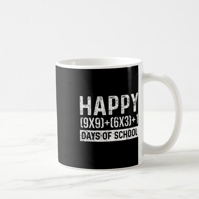 Skoldagen matematiklärare Student Vintage  Kaffemugg (Höger)