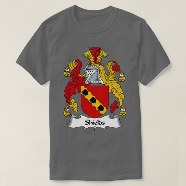 Sköldarna Jackar Arm Shields Family Crest T Shirt (Design framsida)