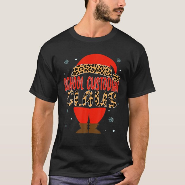 Skoldepåhållare Claus jultomten Hat Pajamas T Shirt (Framsida)