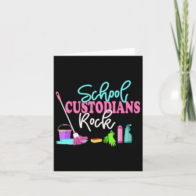 Skoldepåhållare Sten Back to school - Janitor Ap Kort (Framsida)