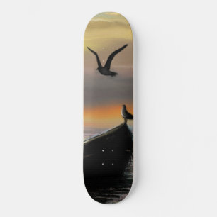 Sköldhet - vattenfärg mini skateboard bräda 18,5 cm
