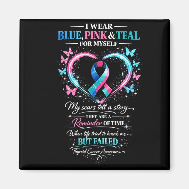 Sköldkörtelcancer Medvetenhet  Magnet (Framsidan)