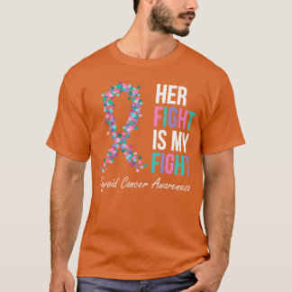 Sköldkörtelmedvetandesnöre Hennes kamp är min kamp T Shirt