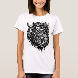 Sköldmö Spjutsigill – Mythiskt Krigartatuering T Shirt