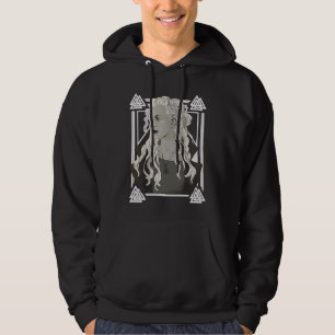 Sköldmö Viking Valhall Krigarkvinna Hoodie