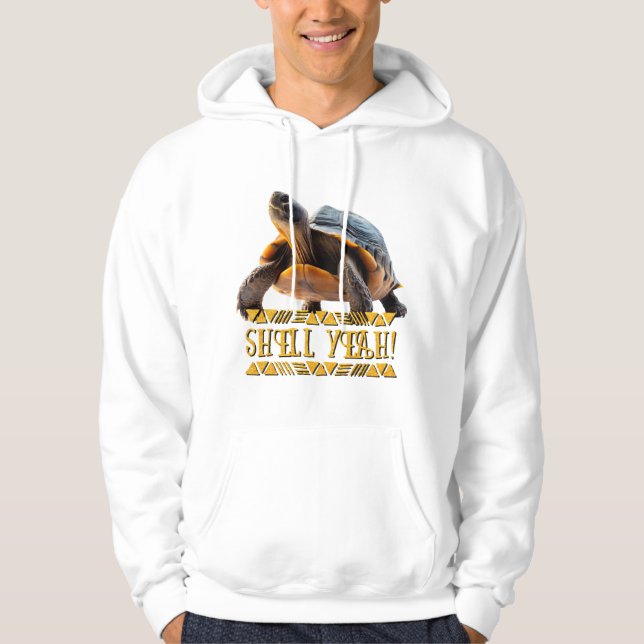 Sköldpadda 001 Skal Ja! Hoodie (Framsida)