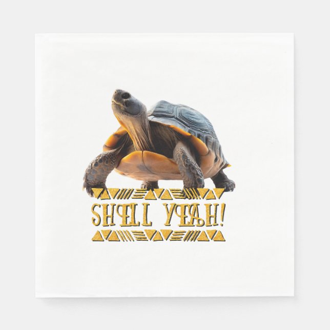 Sköldpadda 001 Skal Ja! Pappersservett (Framsidan)