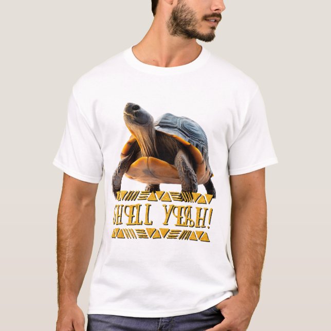 Sköldpadda 001 Skal Ja! T Shirt (Framsida)