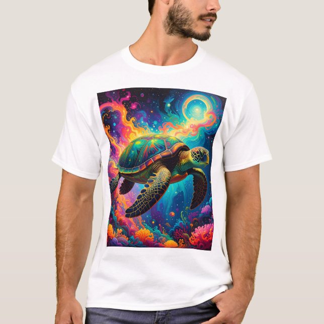 Sköldpadda av den eviga strömmen t shirt (Framsida)