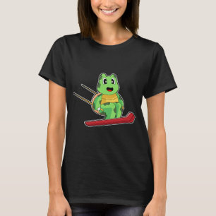 Sköldpadda Backhoppare Skidor Vintersport T Shirt