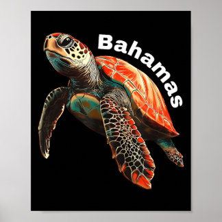 Sköldpadda bahamas souvenir_bahamas poster