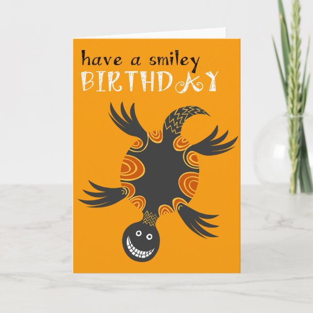 sköldpadda Birthday Card Kort (Framsida)