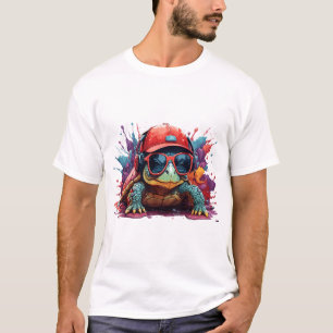 sköldpadda djur konst jag cool söt sköldpadda t shirt