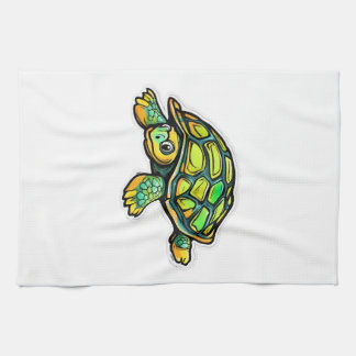 Sköldpadda Djur Sköldpadda Grön Kökshandduk