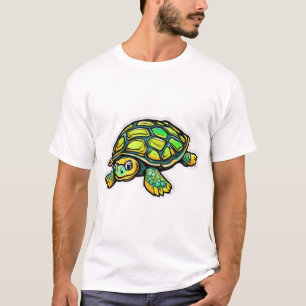 Sköldpadda Djur Sköldpadda Grön T Shirt