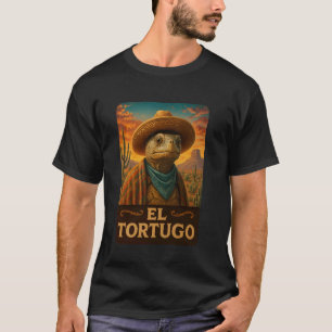 Sköldpadda El Tortugo Wild West Cowboy Vintage Väs T Shirt