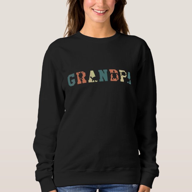 Sköldpadda Farfar Farförälder Faderskap Tortoise R T Shirt (Framsida)
