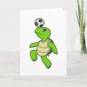 Sköldpadda Fotbollsspelare Fotboll Kort
