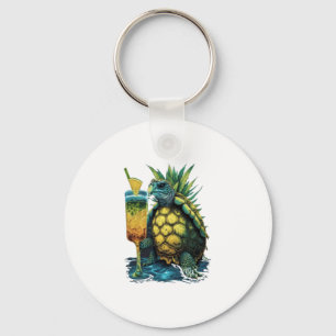 Sköldpadda Hawaiianska havssköldpaddor Ananas Aloh Nyckelring