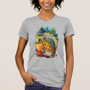 Sköldpadda Hawaiianska havssköldpaddor Ananas Aloh T Shirt
