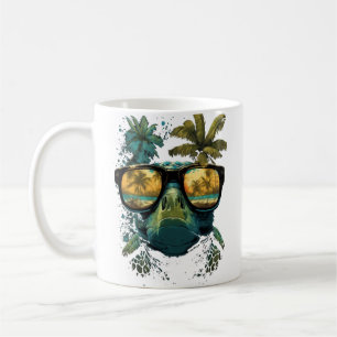 Sköldpadda Hawaiianska Havssköldpaddor Hawaii Stra Kaffemugg