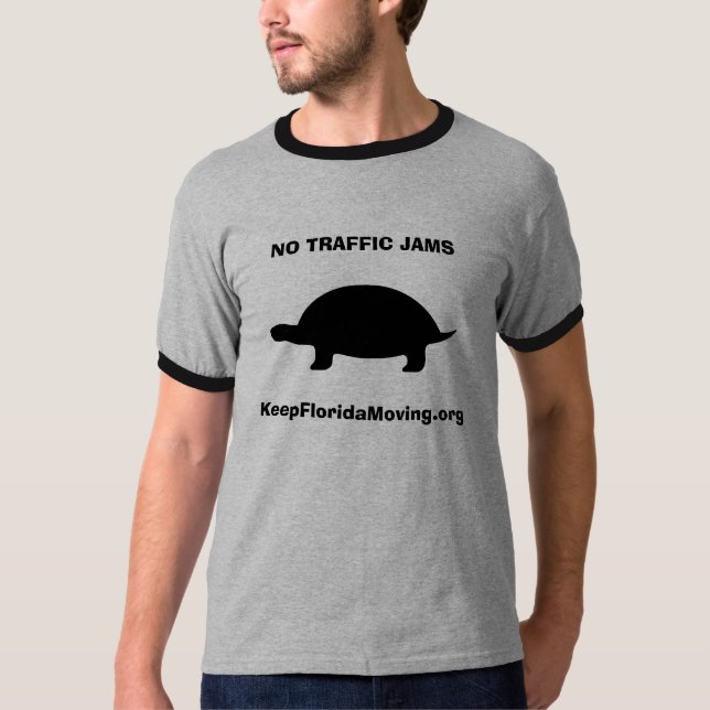 Sköldpadda - INGA TRAFIKSTOCKNINGAR T-shirt (Framsida)