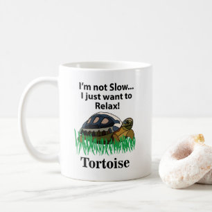 Sköldpadda Jag Vill Bara Slappna Av Djur Söt Rolig Kaffemugg