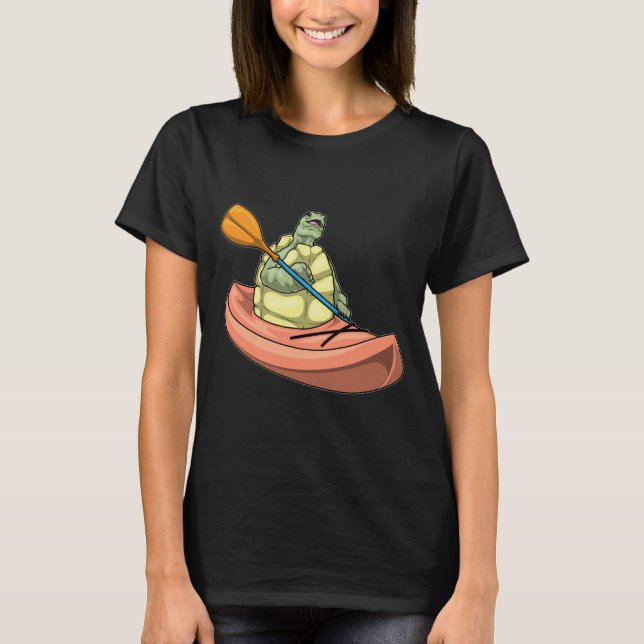 Sköldpadda kajak t shirt (Framsida)