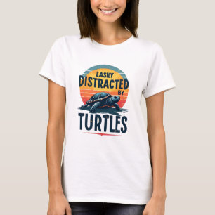 Sköldpadda lätt distrad av sköldpaddor Hav Vintage T Shirt