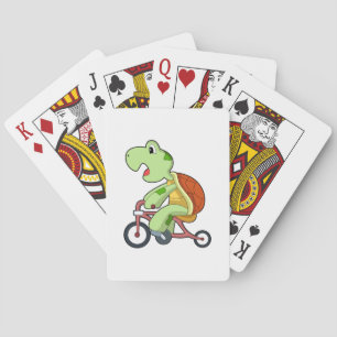 Sköldpadda med casinokort