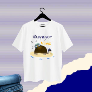 Sköldpadda med cocktail t shirt