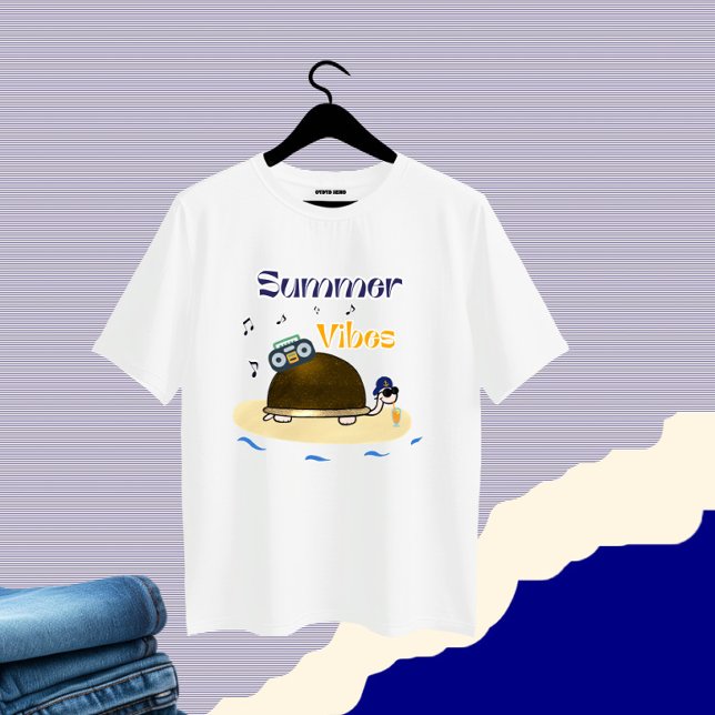 Sköldpadda med cocktail t shirt (Skapare uppladdad)