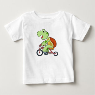 Sköldpadda med cykel t shirt