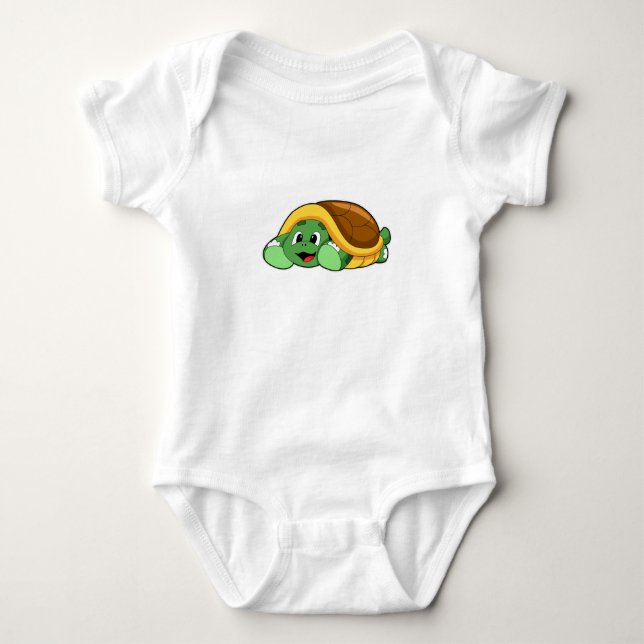 Sköldpadda med skal som filt t shirt (Framsida)