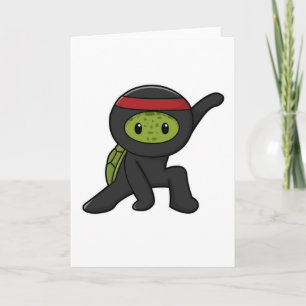 Sköldpadda med skal som ninja kort