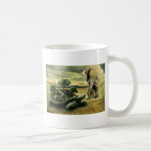 SKÖLDPADDA OCH ELEFANT KAFFEMUGG