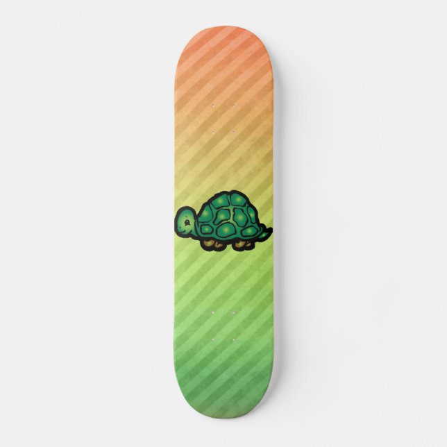 Sköldpadda Old School Skateboard Bräda 18 Cm (Framsida)