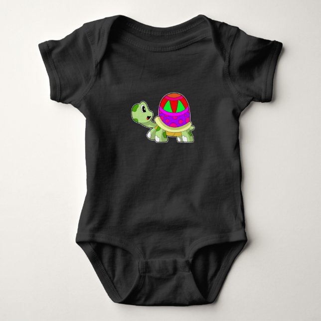 Sköldpadda påskägg t shirt (Framsida)