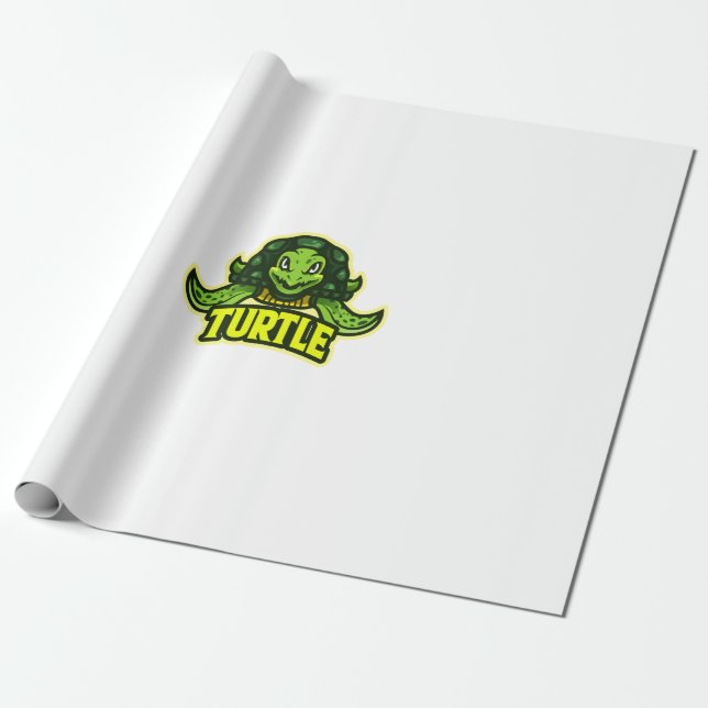 sköldpadda presentpapper (Utrullad)