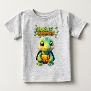 Sköldpadda Rolig Box Sköldpadda Whimsical Zoo Djur T Shirt